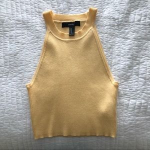 Yellow Forever 21 Halter Tank